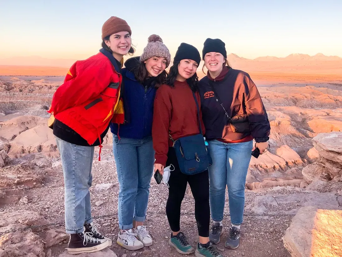 Group of students in Atacama.